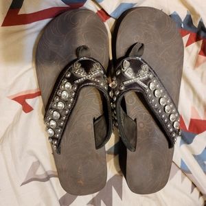 Montana West wedge flip-flops 10